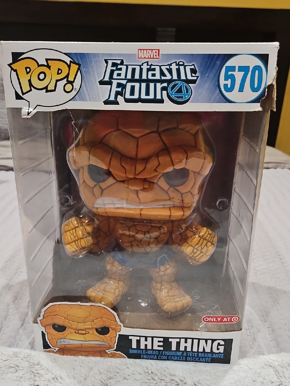 Marvel The Thing Vinyl Figure - Orange with Blue